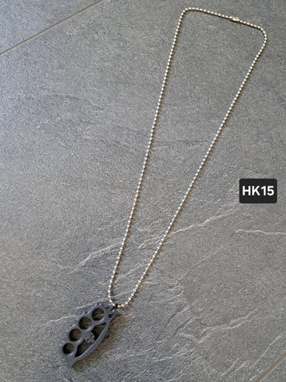 Halskette Schlagring Punisher klein