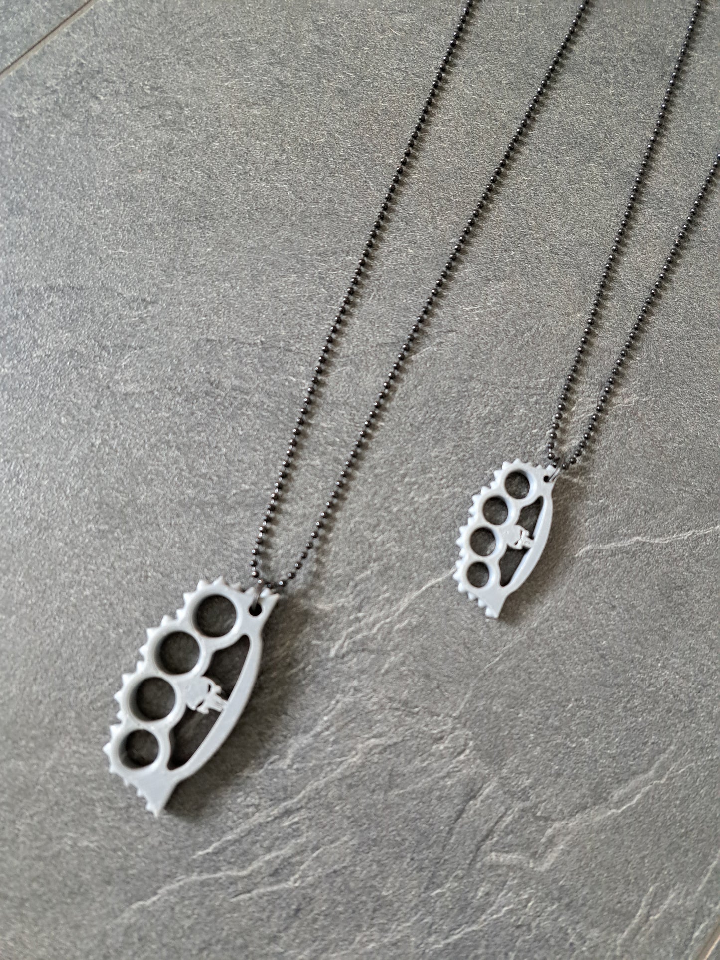 Halskette Schlagring Punisher gross