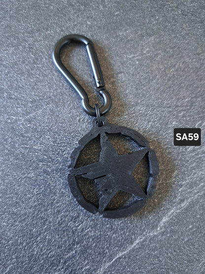 Schlüsselanhänger ARMY-STERN div. Farben
