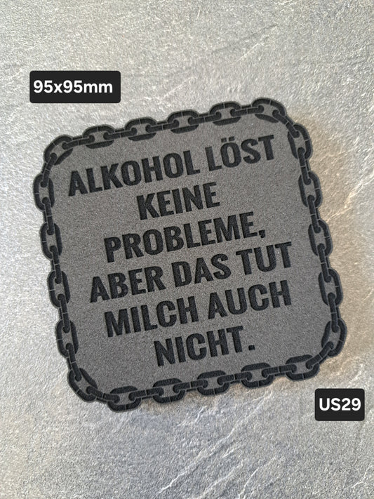 Untersetzer EPDM Alkohol löst keine Probleme