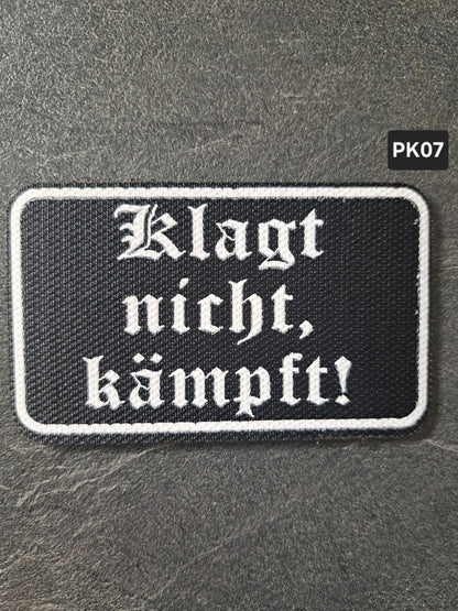 PATCH Klett Klagt nicht,kämpft!