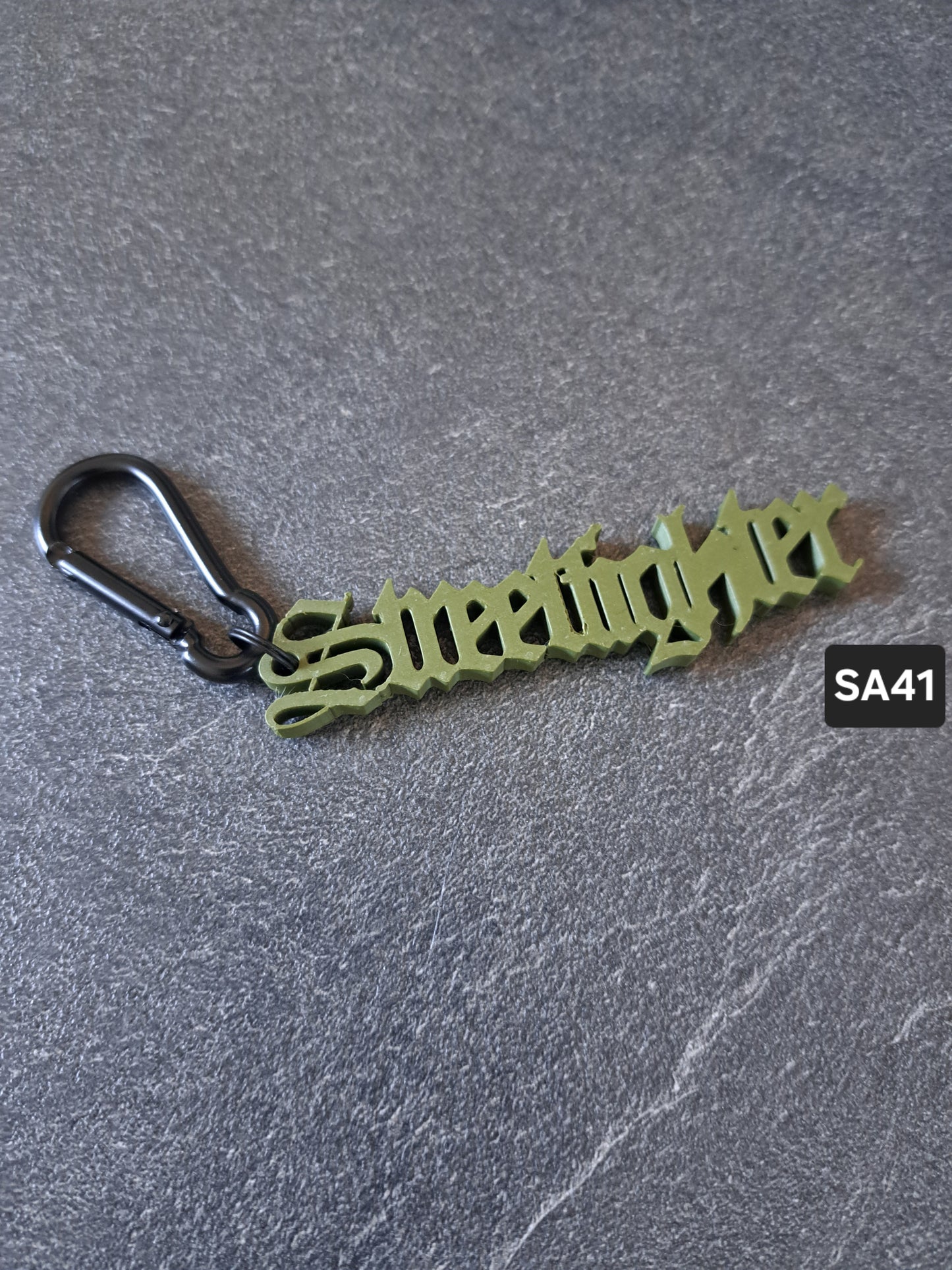 Schlüsselanhänger Schriftzug Streetfighter div. Farben