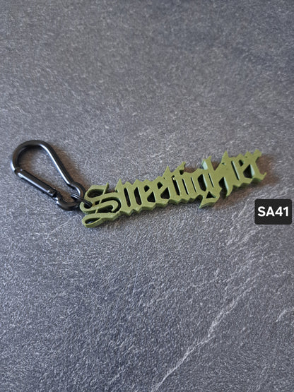 Schlüsselanhänger Schriftzug Streetfighter div. Farben