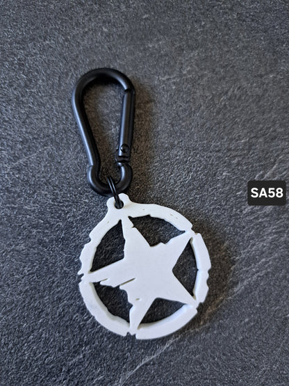 Schlüsselanhänger ARMY-STERN div. Farben