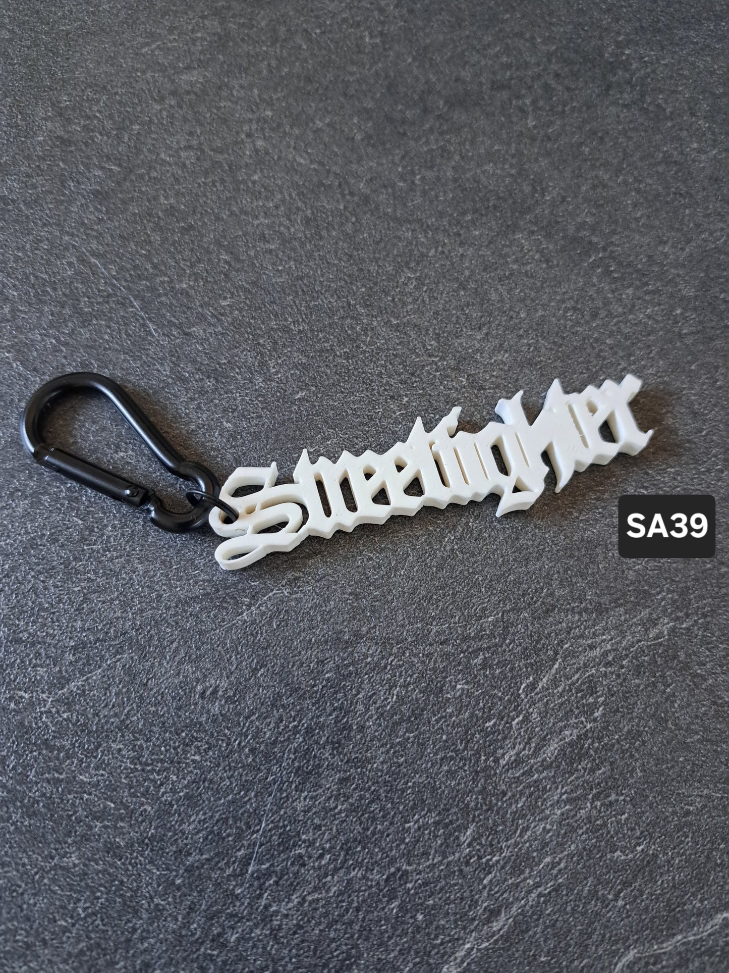 Schlüsselanhänger Schriftzug Streetfighter div. Farben