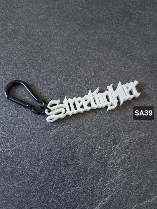 Schlüsselanhänger Schriftzug Streetfighter div. Farben