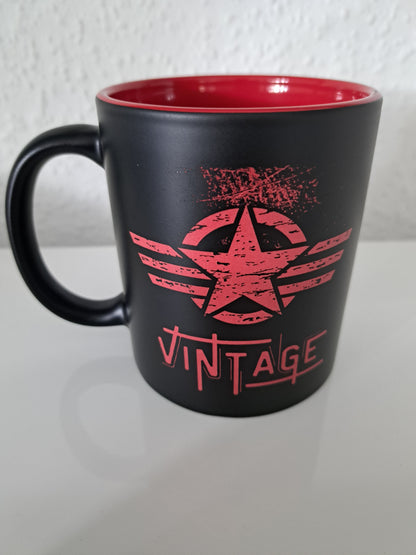 Kaffeetasse Army-Stern Vintage