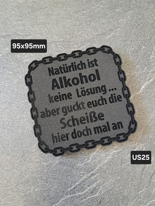 Untersetzer EPDM Alkohol ist keine Lösung