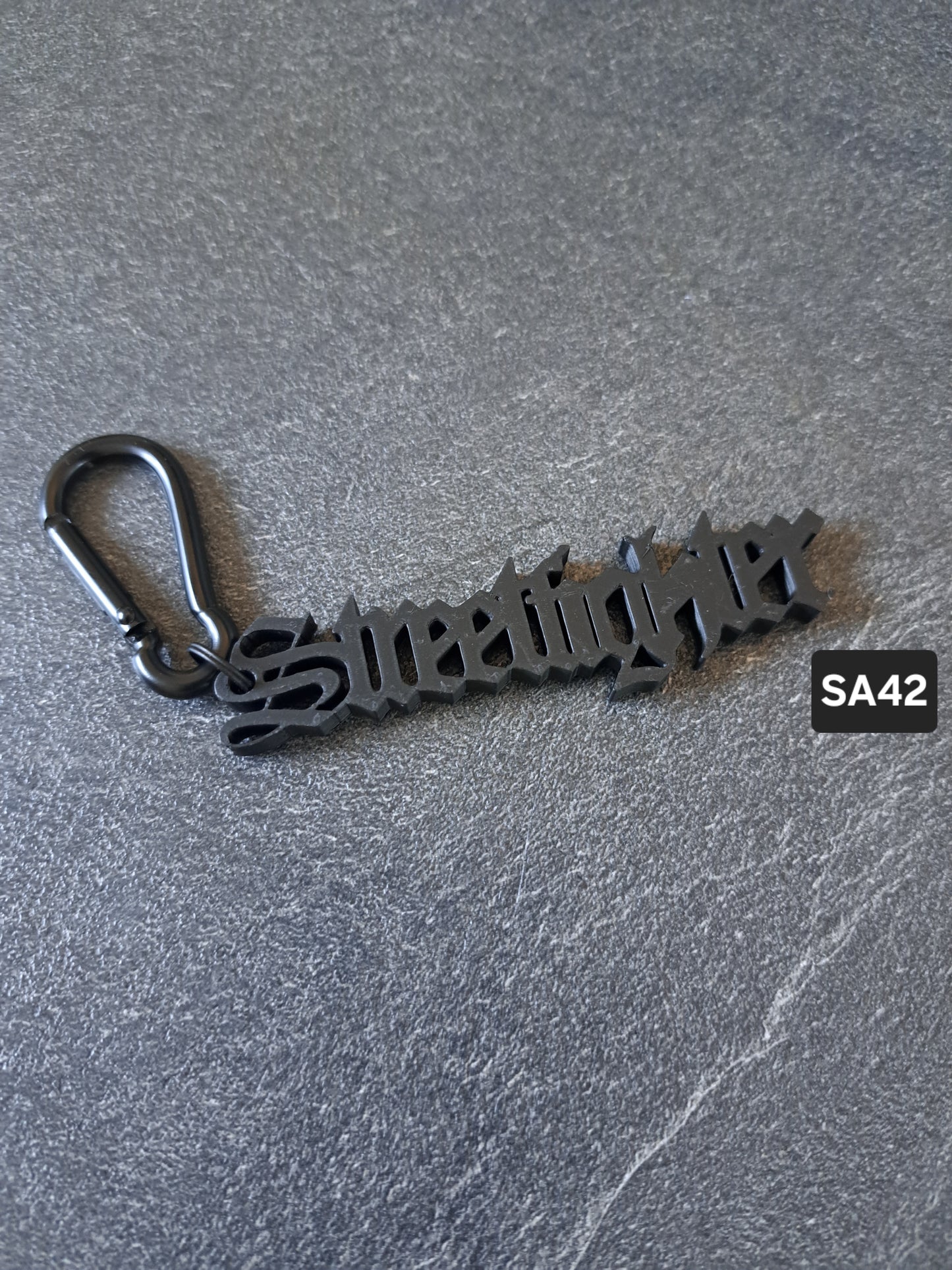 Schlüsselanhänger Schriftzug Streetfighter div. Farben