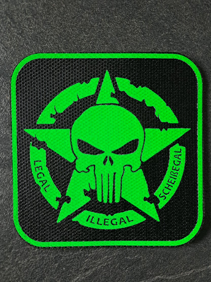 PATCH Klett Punisher Army-Stern Legal Illegal Scheissegal