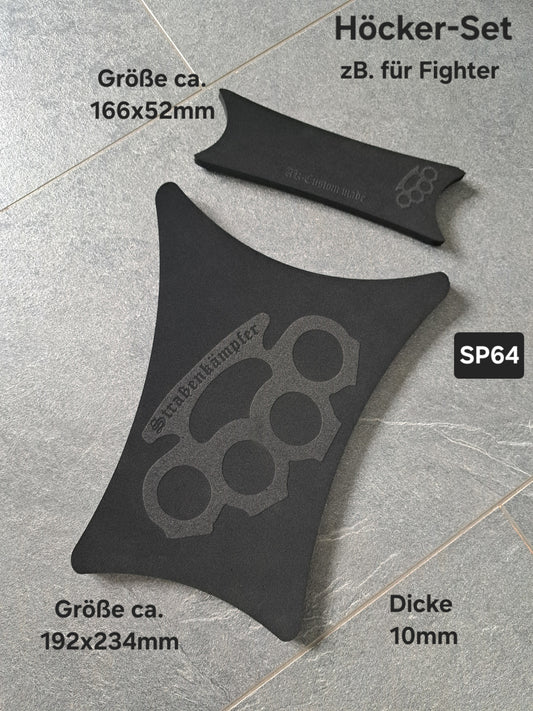 Sitzpad/Sitzplatte Straßenkämpfer Schlagring Moosgummi Höcker-Set 10mm