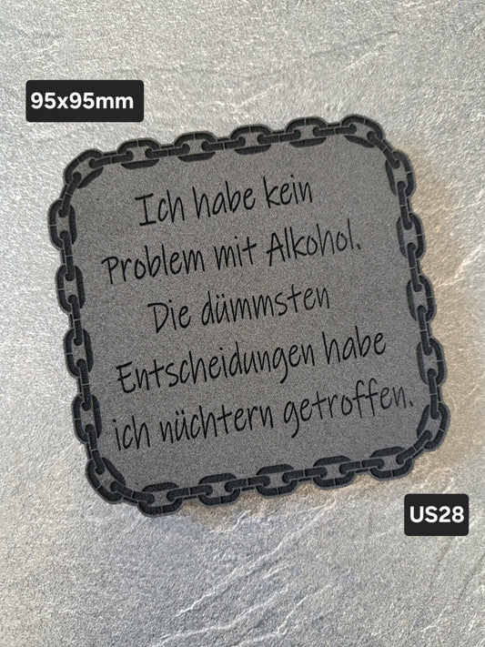 Untersetzer EPDM kein Problem mit Alkohol