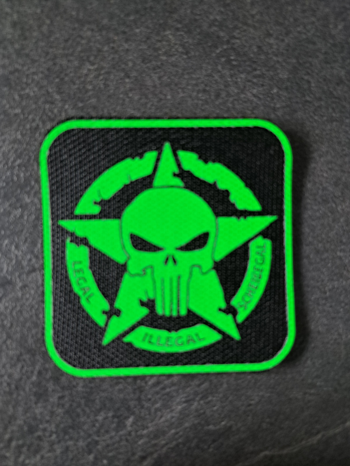 PATCH Klett Punisher Army-Stern Legal Illegal Scheissegal