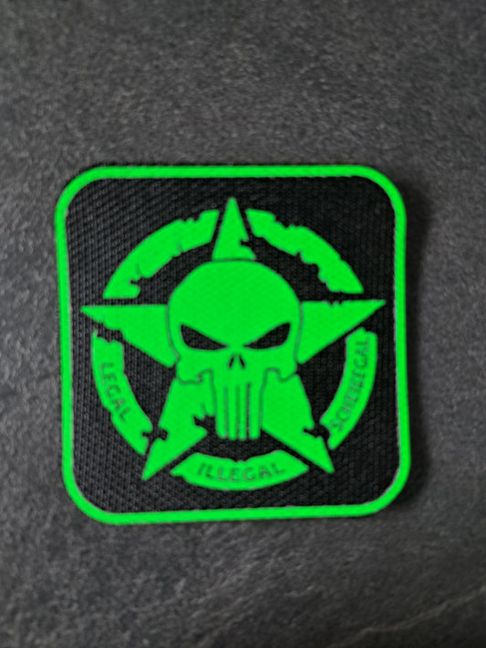 PATCH Klett Punisher Army-Stern Legal Illegal Scheissegal