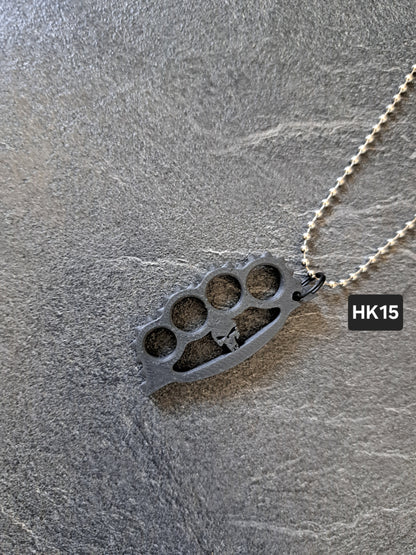 Halskette Schlagring Punisher klein